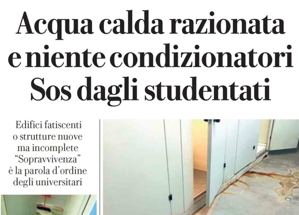 Situazione disastrosa nei dormitori universitari di Palermo