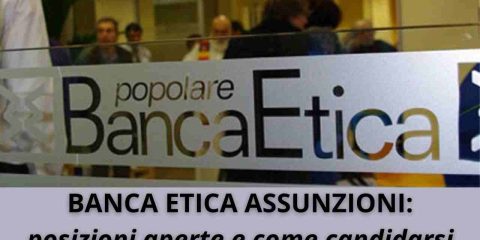 Banca Etica assunzioni