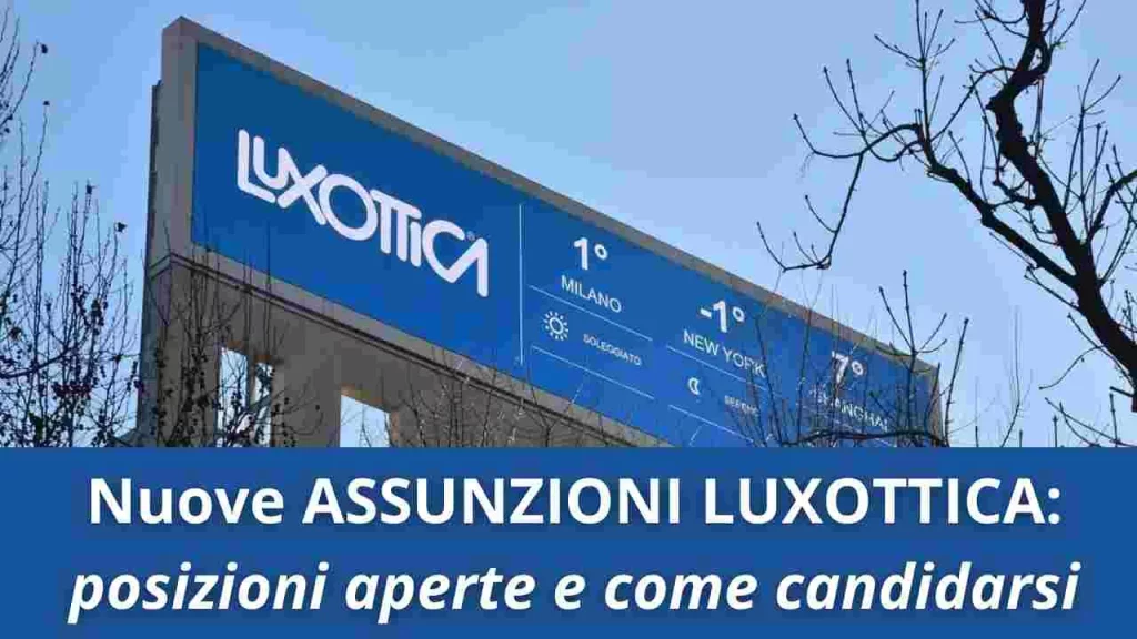 Luxottica Assunzioni