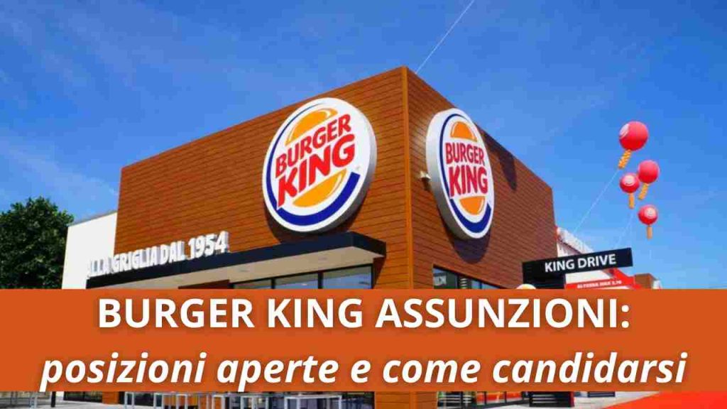 Burger king assunzioni