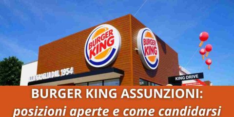 Burger king assunzioni