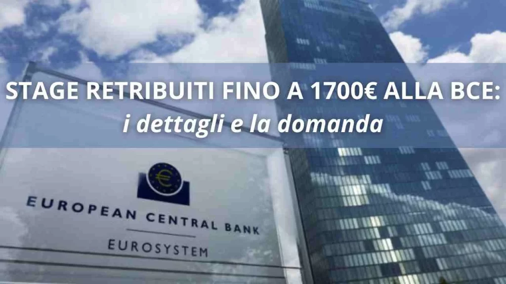 Banca Centrale Europea Stage