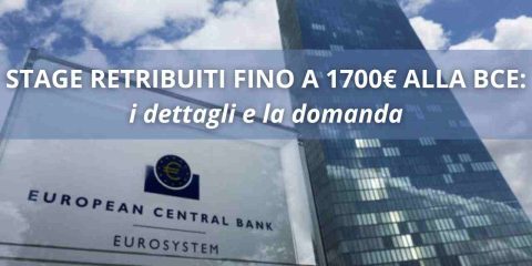 Banca Centrale Europea Stage