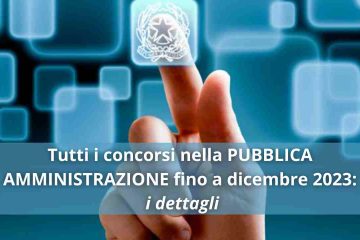 Concorsi Pubblica Aministrazione