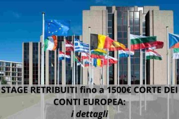 Stage retribuiti alla Corte dei Conti Europea