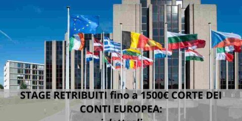 Stage retribuiti alla Corte dei Conti Europea