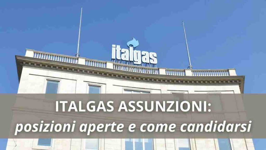 Italgas assunzioni