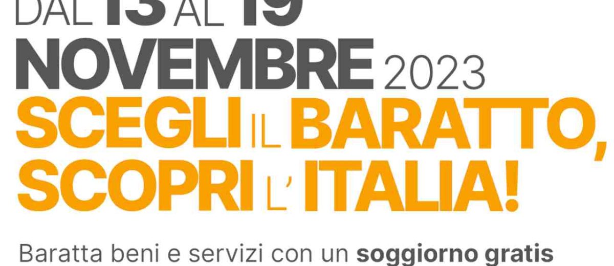 Settimana del Baratto, B&B Gratis