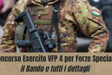 Concorso Esercito VFP 4 per Forze Speciali