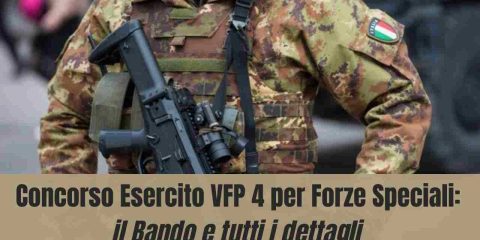 Concorso Esercito VFP 4 per Forze Speciali