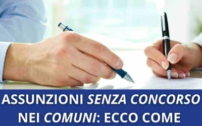ASSUNZIONI COMUNI