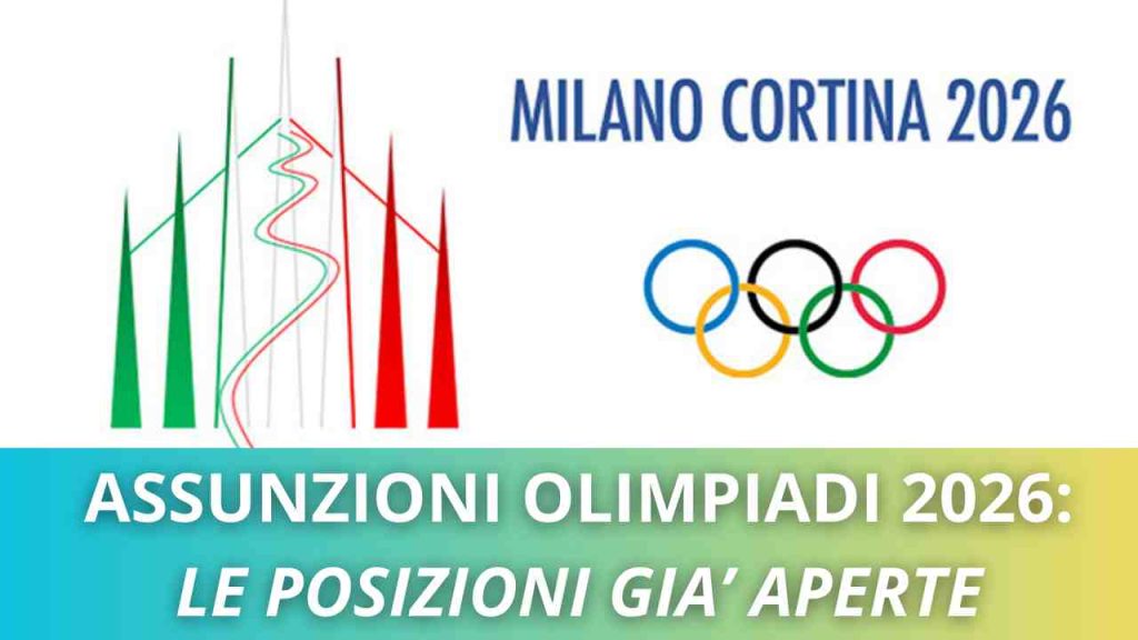 OLIMPIADI 2026 ASSUNZIONI