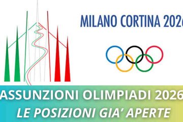 OLIMPIADI 2026 ASSUNZIONI