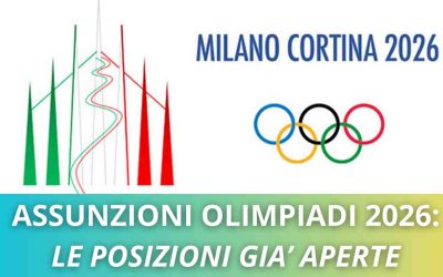 OLIMPIADI 2026 ASSUNZIONI