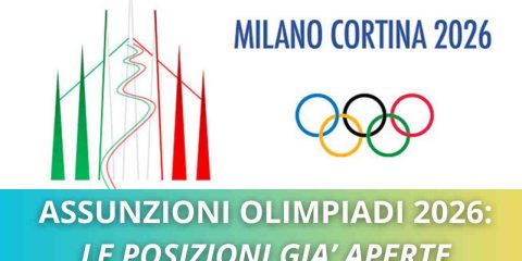 OLIMPIADI 2026 ASSUNZIONI