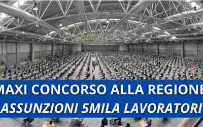 Maxi concorso alla regione
