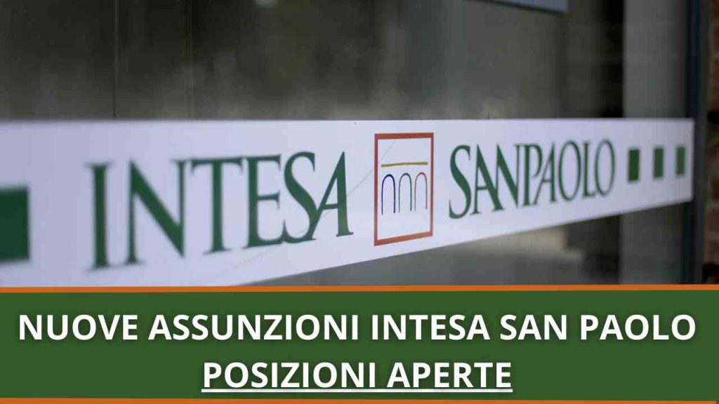 Assunzioni Intesa SanPaolo