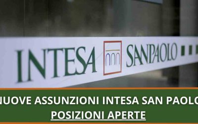 Assunzioni Intesa SanPaolo