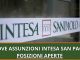 Assunzioni Intesa SanPaolo