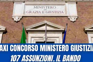MINISTERO GIUSTIZIA CONCORSO