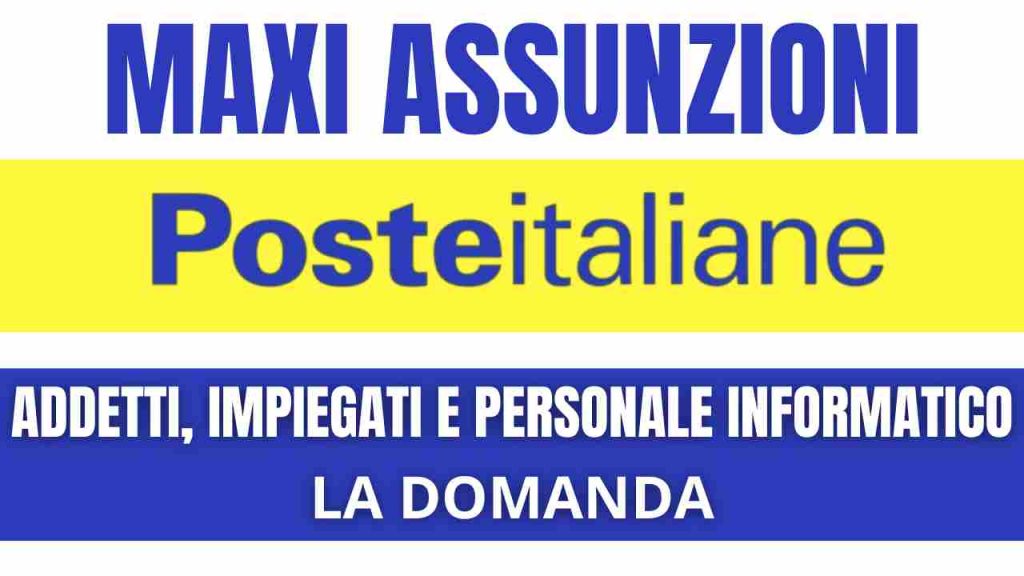 Assunzioni in Poste Italiane