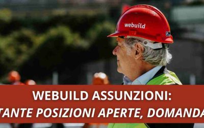 Webuild assunzioni