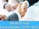 Decreto Sud assunzioni
