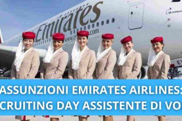 Assunzizoni emirates airlines