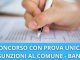 Concorso al Comune con Prova unica
