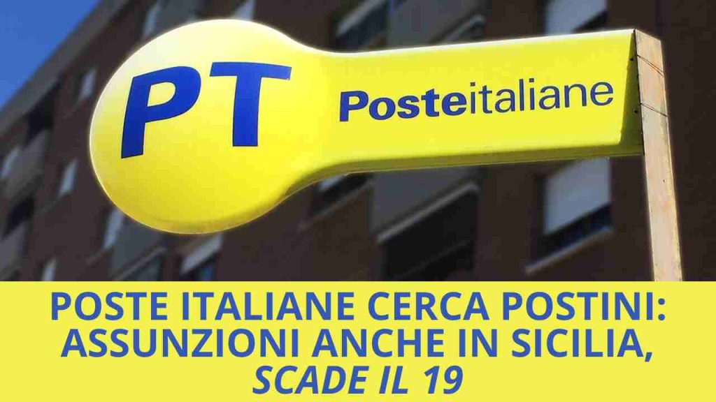 poste italiane cerca postini