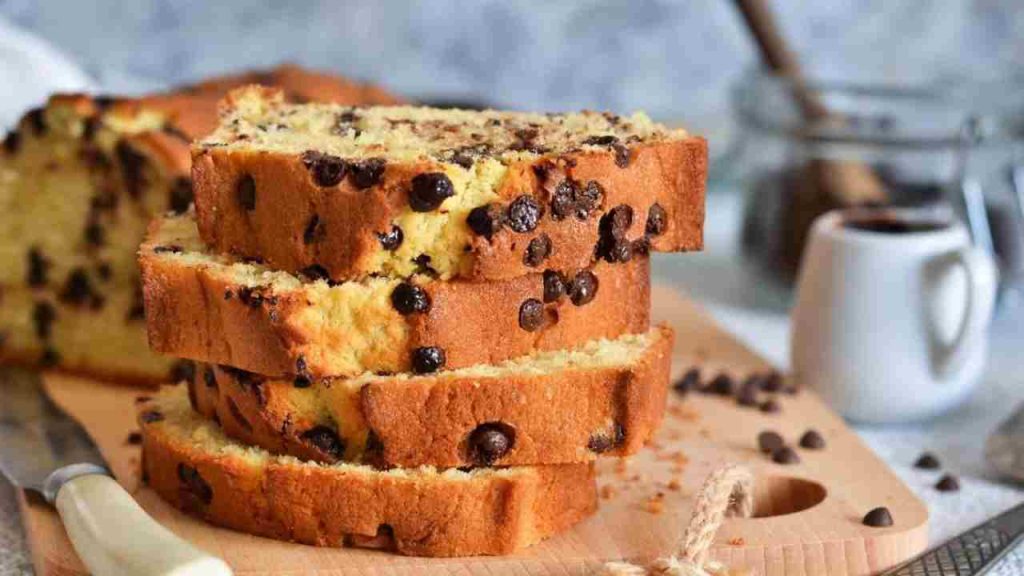 plumcake alle gocce di cioccolato