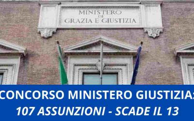 Concorso Ministero Giustizia