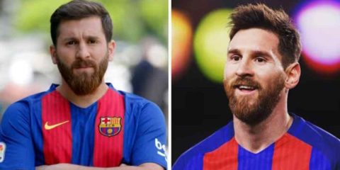 Sosia di Messi e Messi