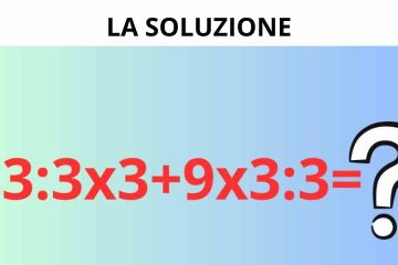Soluzione equazione
