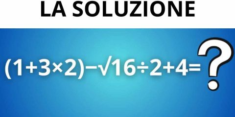 La soluzione al test matematico