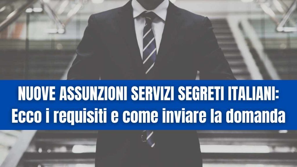Assunzioni servizi segreti italiani