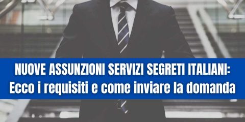 Assunzioni servizi segreti italiani