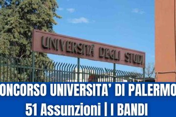 Concorso università Palermo