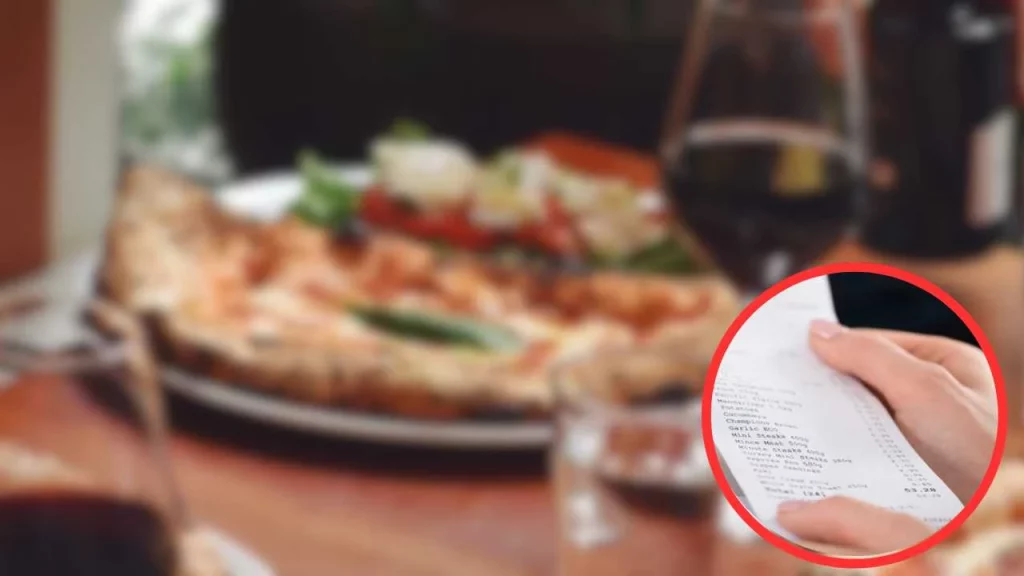 Scontrino pizza Capodanno