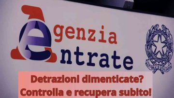 detrazioni fiscali dimenticate