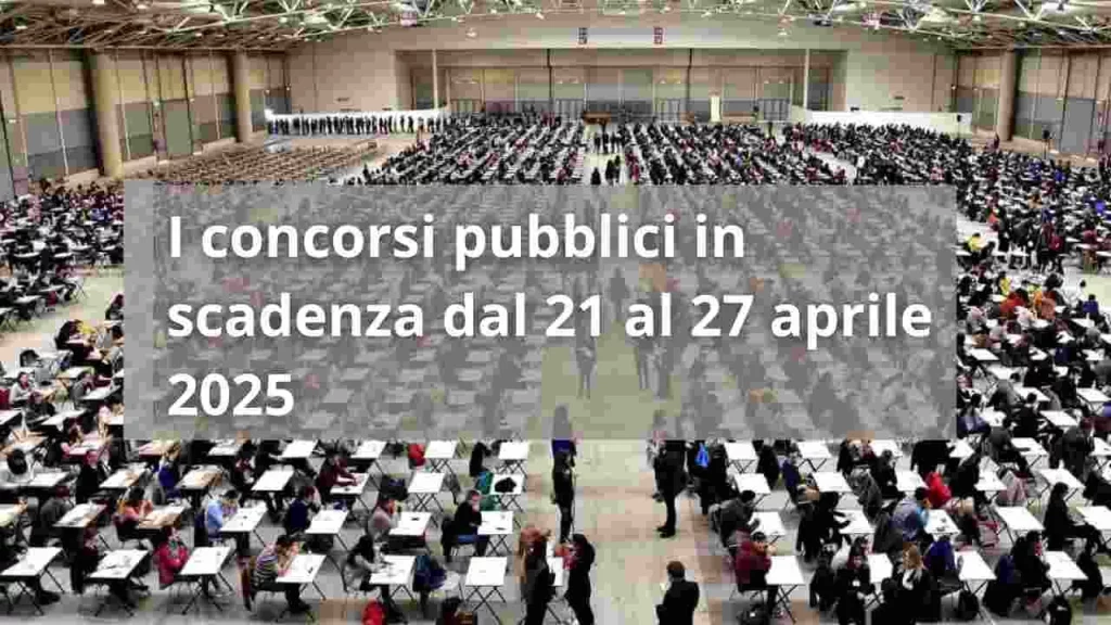 concorsi pubblici in scadenza