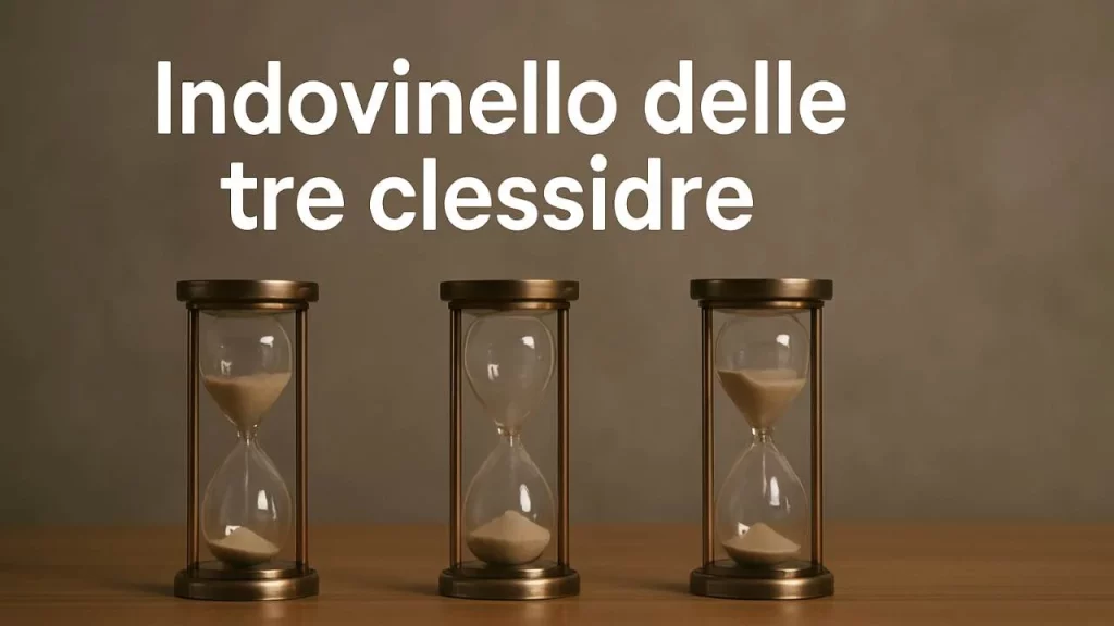 Indovinello delle tre clessidre