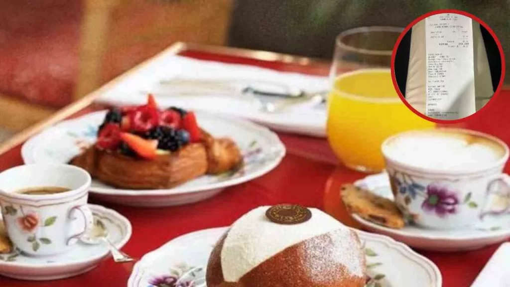 scontrino colazione Roma