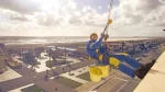 Lavoro edilizia acrobatica