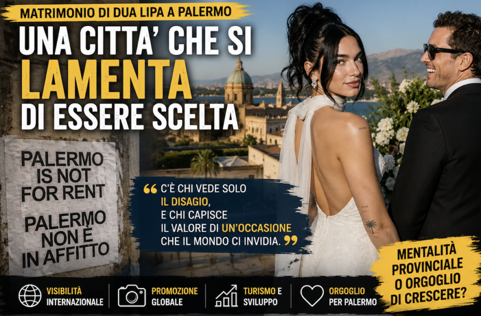 C'è qualcosa che colpisce più delle polemiche nate attorno al matrimonio di Dua Lipa a Palermo. Non...