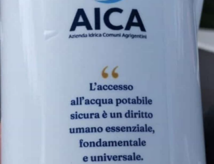 AICA distribuisce borracce mentre Agrigento resta senz’acqua: è questa la priorità? C’è una domanda...