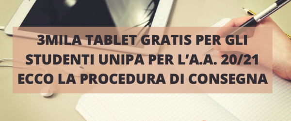 3MILA TABLET GRATIS PER GLI STUDENTI UNIPA