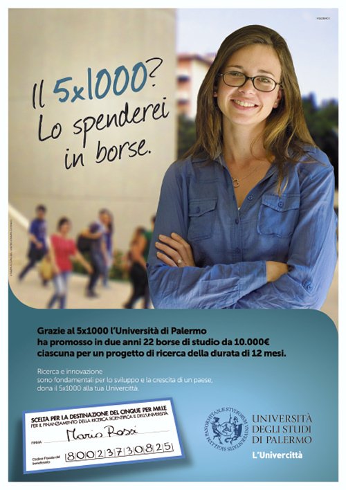 La nuova campagna per il 5x1000 a Unipa in anteprima