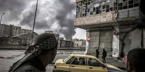 The city of Aleppo has been ruined by the civil war