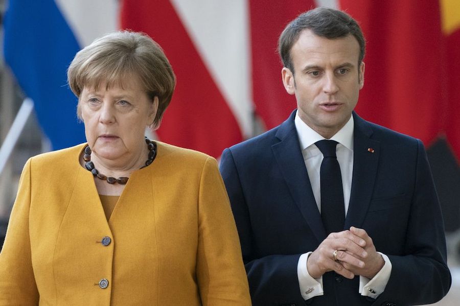 merkel e macron. In francia e Germania scatta il lockdown